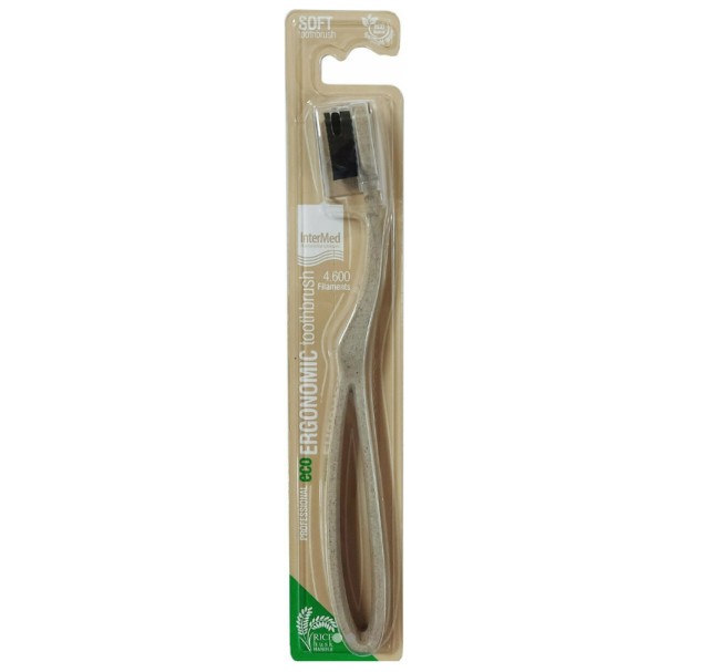 Intermed Professional Ergonomic Eco Toothbrush Soft Μπεζ 1τμχ