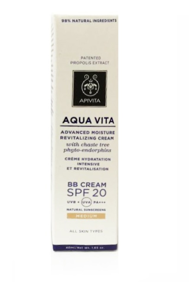 APIVITA Aqua Vita BB Cream Medium SPF20 40ml