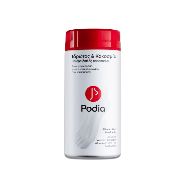 Podia Athlete' s Foot Deopowder Πούδρα Διπλής Προστασίας από Ιδρώτα και Μύκητες 100gr