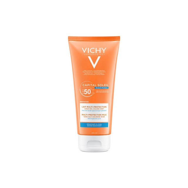 Vichy Capital Soleil Beach Protect SPF50+ Multi-Protection Milk Face & Body 200ml