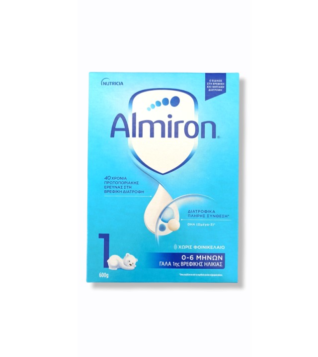 Nutricia Almiron 1 Γάλα 1ης Βρεφικής Ηλικίας από 0-6 μηνών 600gr