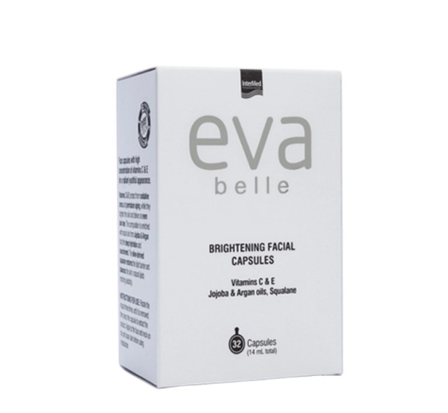 Intermed Eva Belle Brightening Facial Cap Λάμψη Προσώπου & Λαιμού 32caps