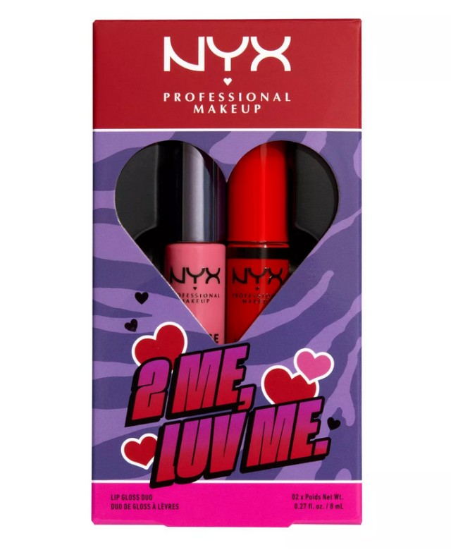 NYX Professional Makeup 2 Me Luv Me Butter 01 Lip Gloss 2τμχ