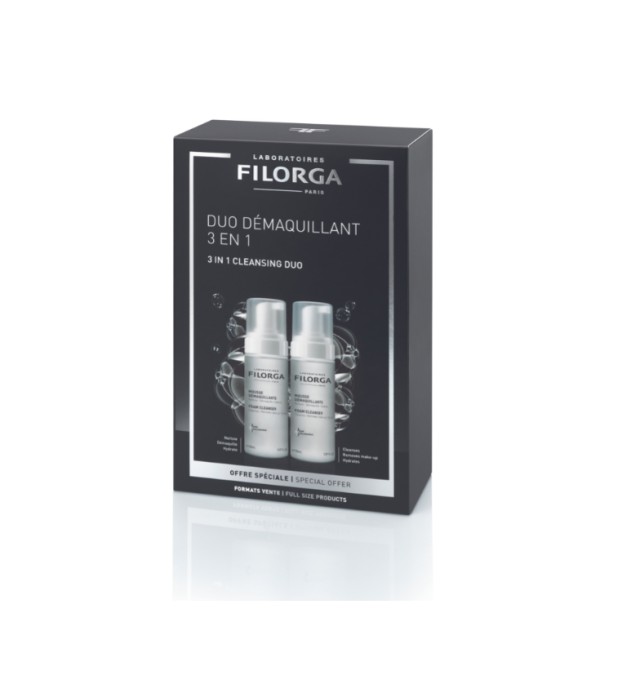 Filorga Set Foam Cleanser 3 in 1 Αφρός Καθαρισμού με Υαλουρονικό 2x150ml