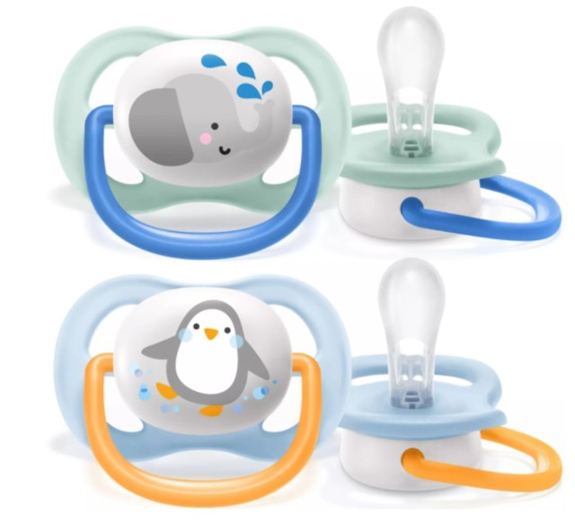 Avent Ultra Air Animals 0-6m SCF080/05 Ορθοδοντική Πιπίλα 2τμχ