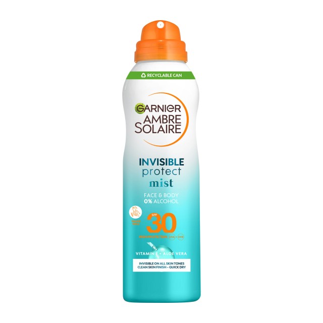 Garnier Ambre Solaire Invisible Protect SPF30+ Mist Face & Body 200ml