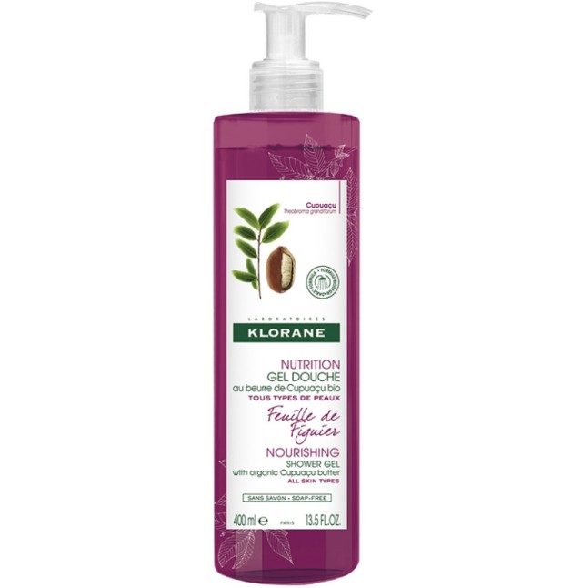 Klorane Nutrition Gel Douche Cupuacu Feuille De Figuier 400ml