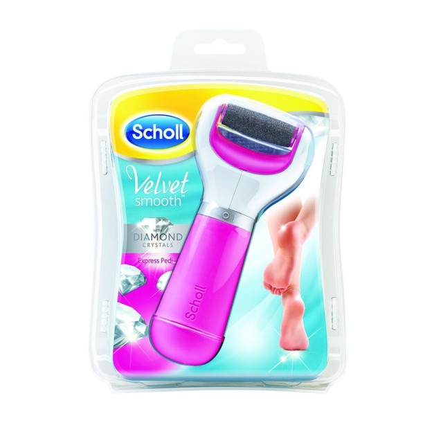 Scholl VELVET SMOOTH DIAMOND Ρόζ Ηλεκτρική Λίμα ποδιών 1 τμχ