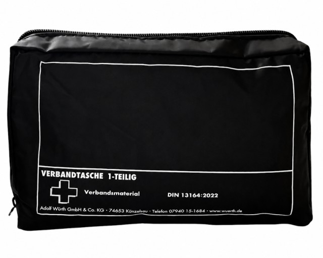 First Aid Kit Φαρμακείο Αυτοκινήτου Νέου Νόμου με Πιστοποίηση DIN 13164 ΜΑΥΡΟ 1Tμχ