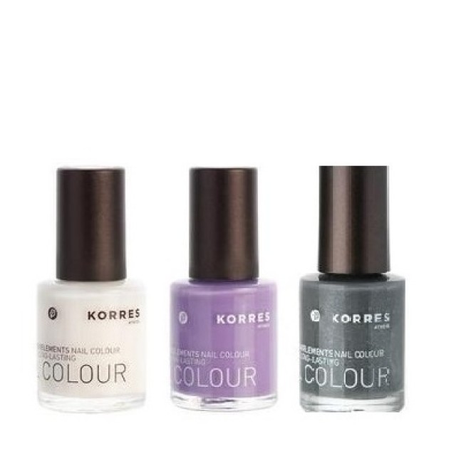 Korres Bazaar Nail Colours 01,74,97 (3 Βερνίκια Νυχιών x10ml)