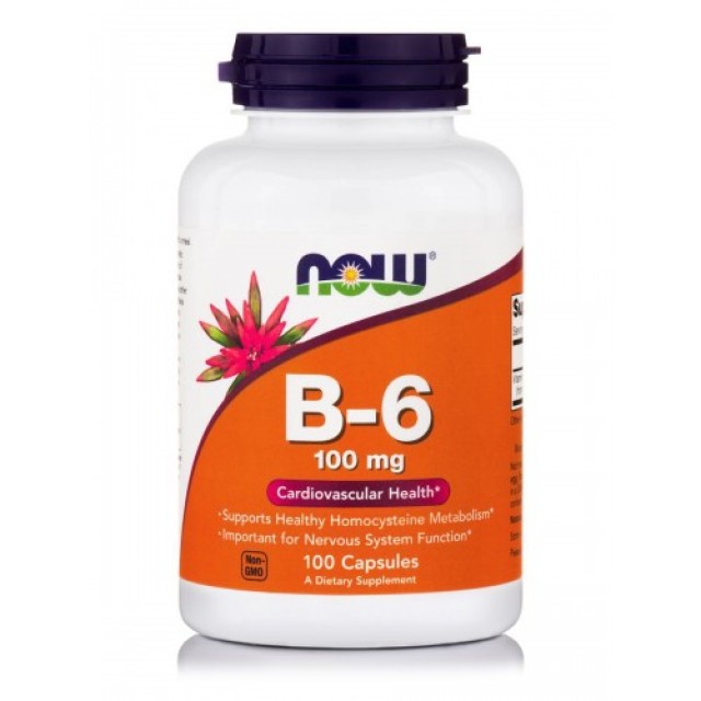 Now foods Vitamin B-6 100mg, 100caps