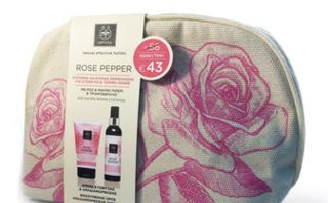 APIVITA Rose & Pepper Κρέμα Σύσφιγξης και Αναδιαμόρφωσης 150ml + Ορός Αναδιαμόρφωσης 150ml