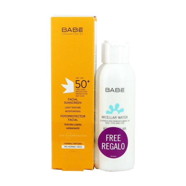 ΒΑΒΕ SUN PROMO FACIAL SUNSCREEN + MICELLAR WATER travel size 50ml + 100ml