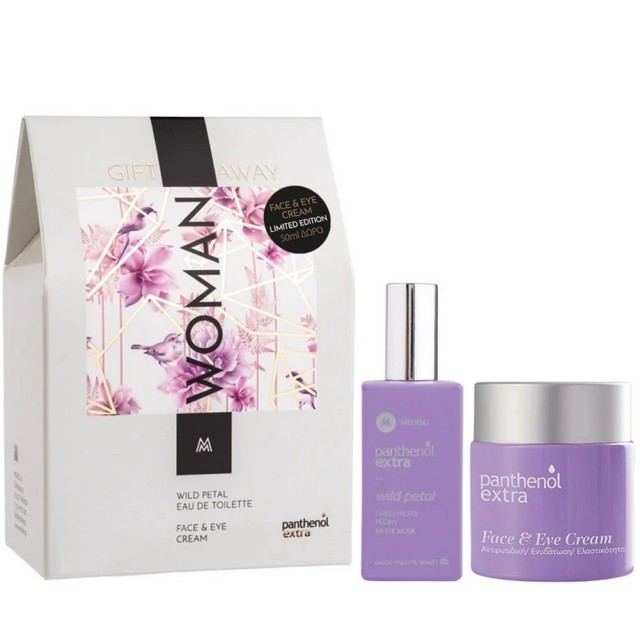Panthenol Extra Set Woman Wild Petal Eau De Toilette 50ml + Face and Eye Cream 100ml