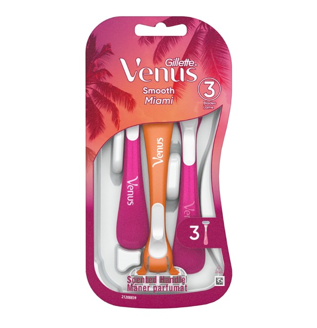 Gillette Venus Smooth Miami 3τμχ