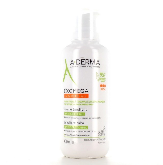 ADERMA EXOMEGA CONTROL Baume Emollient Anti Grattage 400ml