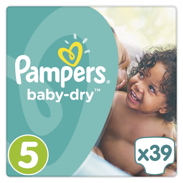Pampers Baby Dry No. 5 ( 11 - 25 Kg), 39 τμχ