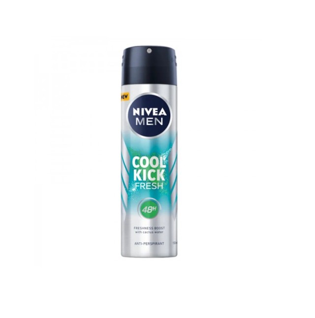 Nivea Men Deo Spray Cool Kick Fresh 48ωρης Προστασίας 150ml