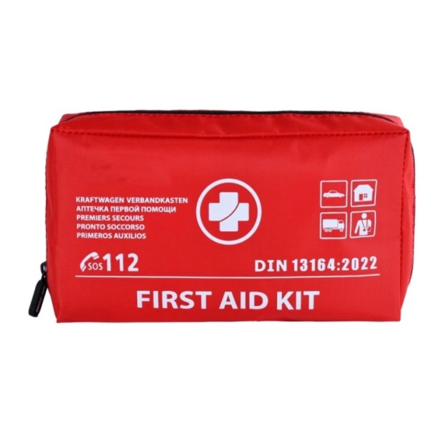 First Aid Kit Φαρμακείο Αυτοκινήτου Νέου Νόμου με Πιστοποίηση DIN 13164 1Tμχ