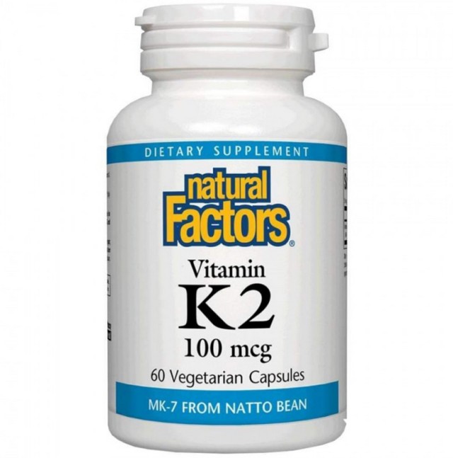 Natural Factors Vitamin K2 100mcg 60 Vegetarian Caps
