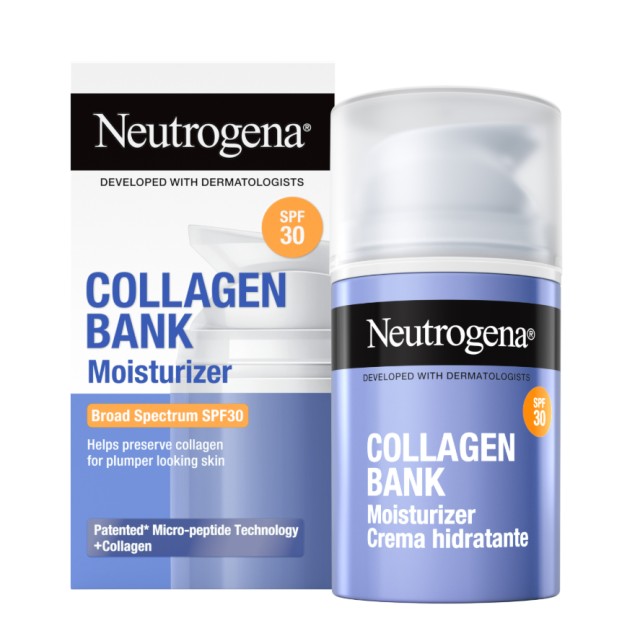 Neutrogena Collagen Bank Moisturizer SPF30 Κρέμα Ημέρας για Φρέσκια & Σφριγηλή Επιδερμίδα 50ml