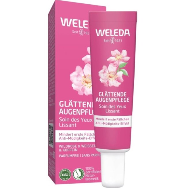 Weleda Eye Cream Wild Rose Κρέμα Ματιών Άγριο Τριαντάφυλλο & White Tea 12ml