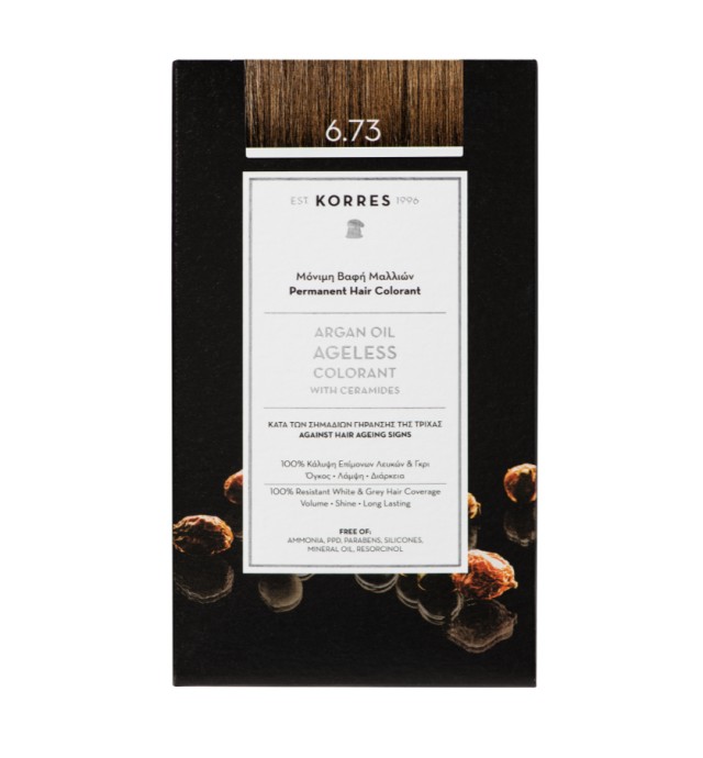 Korres Argan Oil Ageless Colorant 6.73 Χρυσό Κακάο 50ml