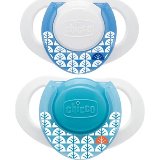 CHICCO Πιπίλα Σιλικόνης Σιελ Physio Compact 0-6m 2τμχ.