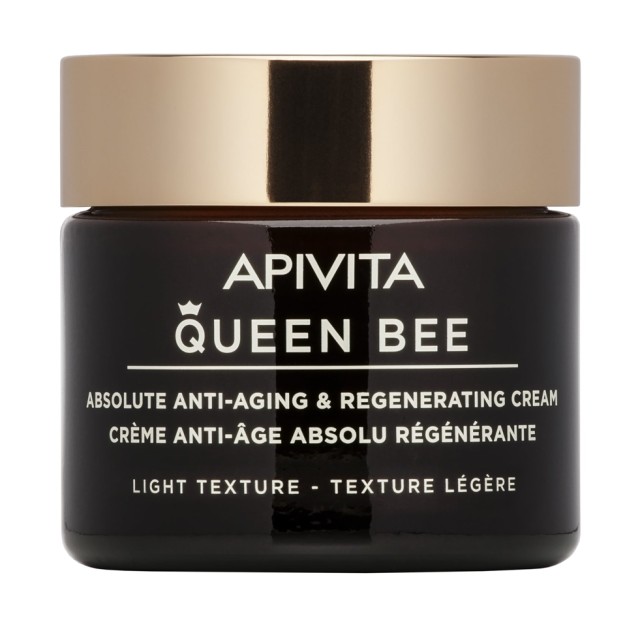 Apivita Queen Bee Κρέμα Απόλυτης Αντιγήρανσης Ελαφριάς Υφής με Βασιλικό Πολτό Ελεγχόμενης Αποδέσμευσης 50ml