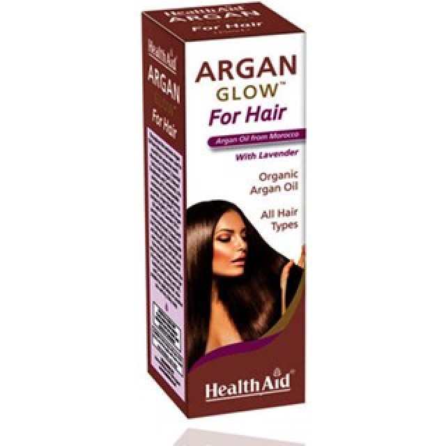 HEALTH AID ARGAN Glow for Hair  Έλαιο Αργκάν με λεβάντα 125ml