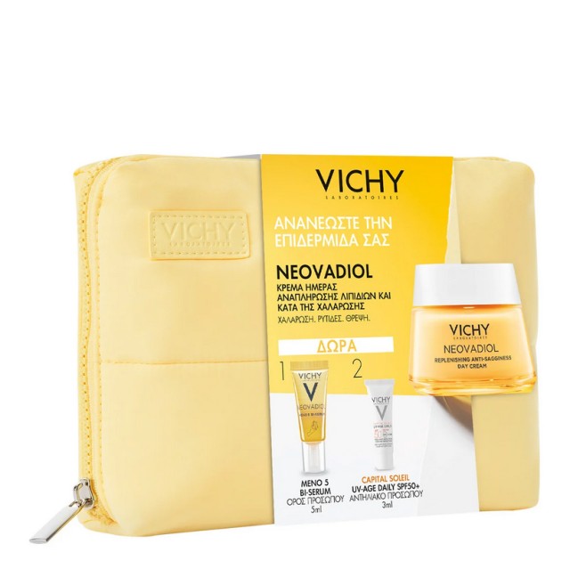 Vichy Neovadiol Set Κρέμα Ημέρας κατά της Χαλάρωσης 50ml & Δώρα Meno 5 Bi-Serum 5ml, Capital Soleil UV-Age SPF50+ 3ml και Νεσεσέρ
