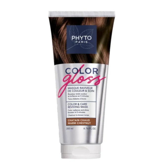 Phyto Paris Color Gloss Μάσκα Περιποίησης & Αναζωογόνησης Χρώματος Warm Chestnut 200ml