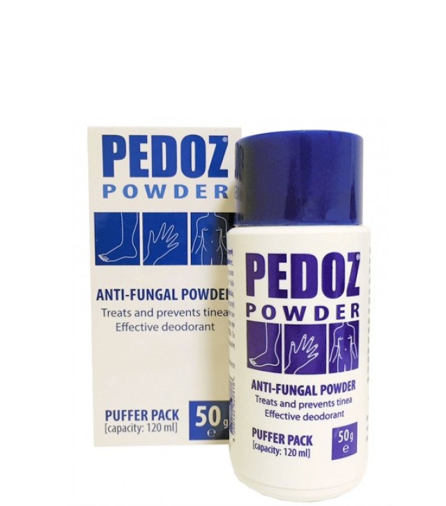 Pedoz Powder Anti-Fungal Δερματική Πούδρα για την κακοσμία των Ποδιών 50gr
