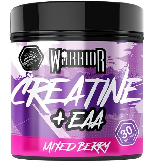 Warrior Creatine + EAA Μονοϋδρική Κρεατίνη με γεύση Mixed Berry 270g