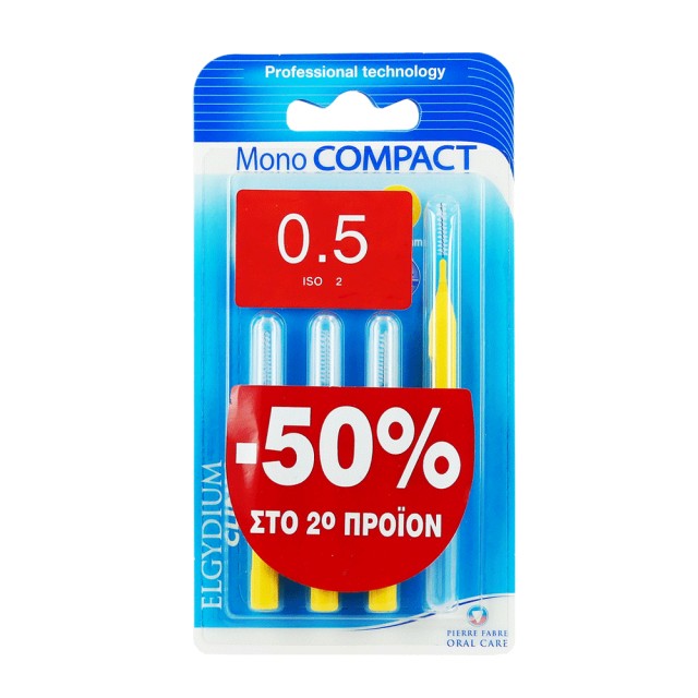 ELGYDIUM Clinic Mono Compact Yellow 0.5mm 4τμχ 1+1 με -50% στο 2ο Προϊόν