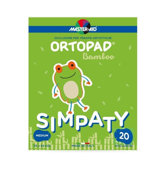 Master Aid ORTOPAD 20 Medium Simpaty Cotton.  (7,6x5,4cm)  2 εώς 4 ετών.