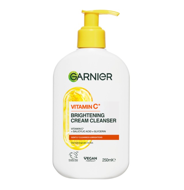 Garnier Vitamin C* Brightening Cream Cleanser Κρέμα Καθαρισμού Προσώπου 250ml