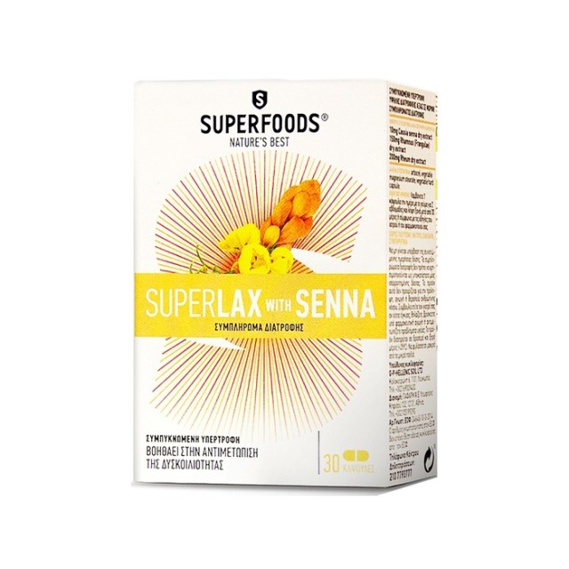 SUPERFOODS Super Lax with Senna 30caps