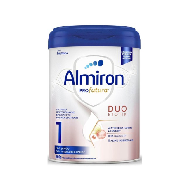 Nutricia Almiron Profutura 1 Γάλα 1ης Βρεφικής Ηλικίας 0-6 μήνων 800gr