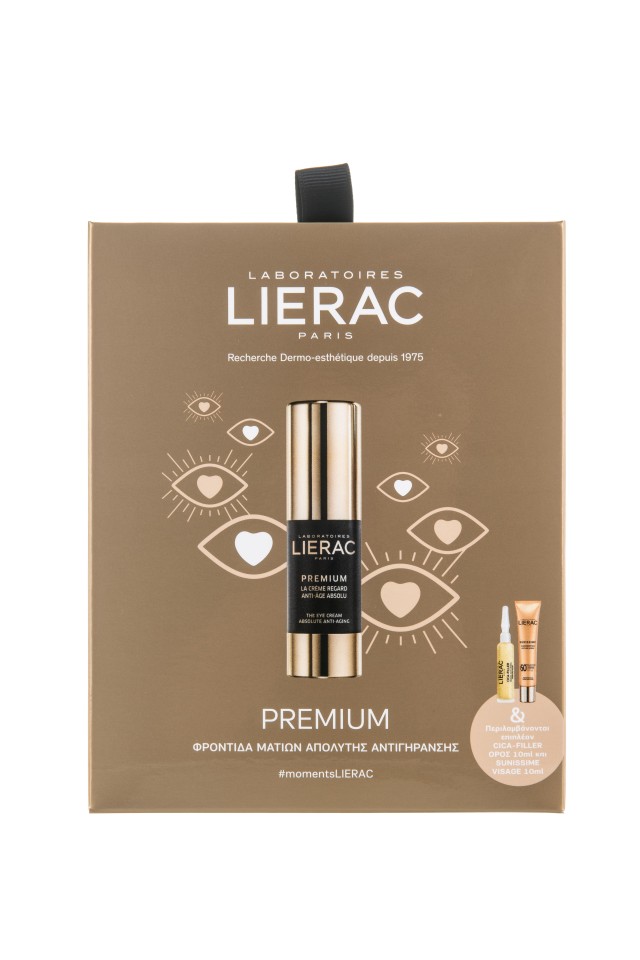 Lierac Set Premium The Eye Cream Absolute Anti-Aging 15ml + Cica-Filler serum 10ml + Sunissime fluide SPF50+ 10ml