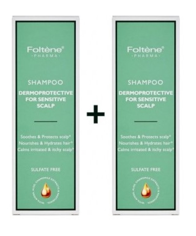 Foltene Shampoo Dermoprotective Sensitive Scalp Σαμπουάν για Ευαίσθητα Μαλλιά 200ml 1+1 Δώρο