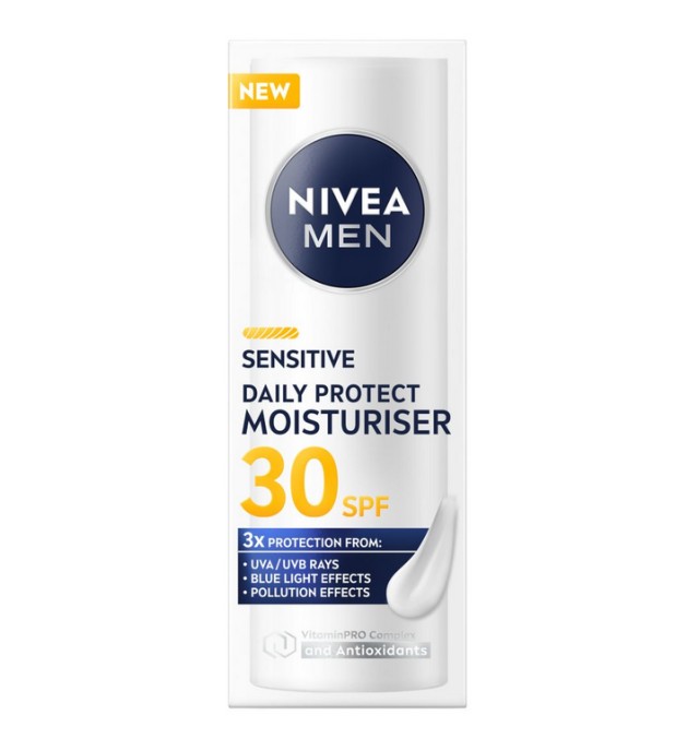 Nivea Men Sensitive Daily Protect SPF30 Moisturiser Face Cream 50ml