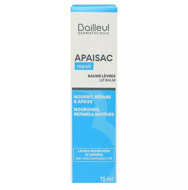 Biorga Apaisac Repair Baume Levres Επανορθωτικό Lipbalm 15ml