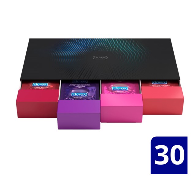 Durex Love Collection Ποικιλία με Επιλεγμένα Προφυλακτικά σε premium κασετίνα 30τμχ