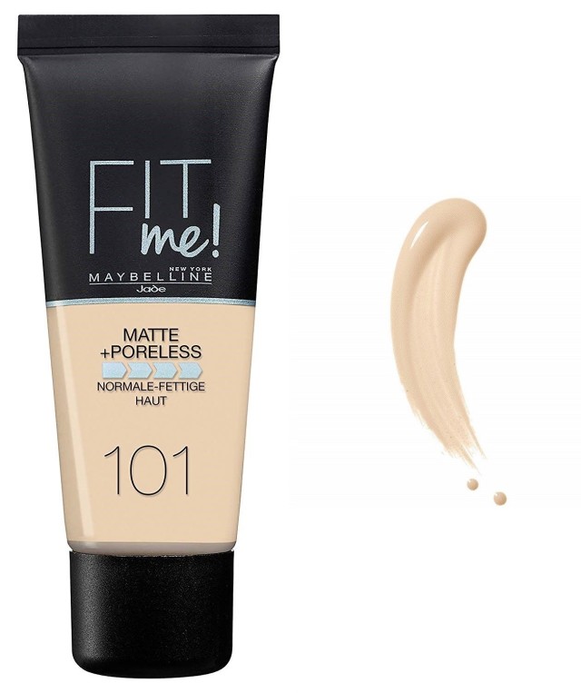 Maybelline Fit Me Matte & Poreless Liquid Foundation For Normal To Oily Skin 101 True Ivory 30ml