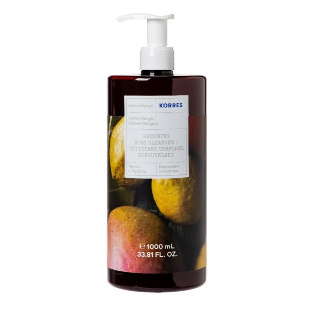 Korres Renewing Body Cleanser Aναζωογονητικό Αφρόλουτρο με Άρωμα Γκουάβα - Μάνγκο 1000ml