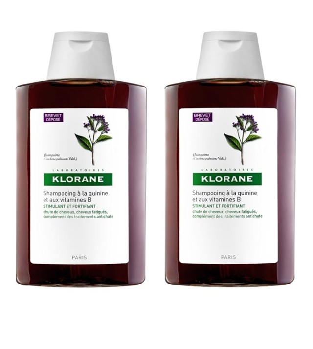 Klorane SHAMPOOING QUININE ET AUX VITAMINES B 2X400ML