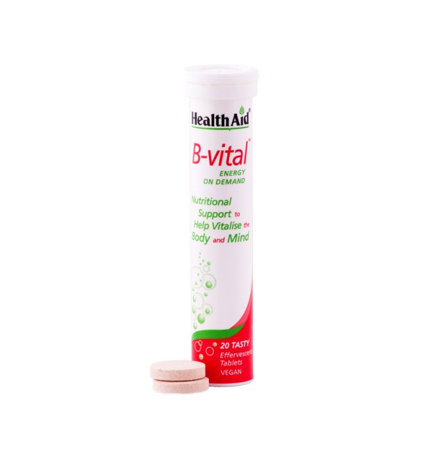 HEALTH AID B-VITAL VIT. B COMPLEX -EFFERV. -APRICOT 20's