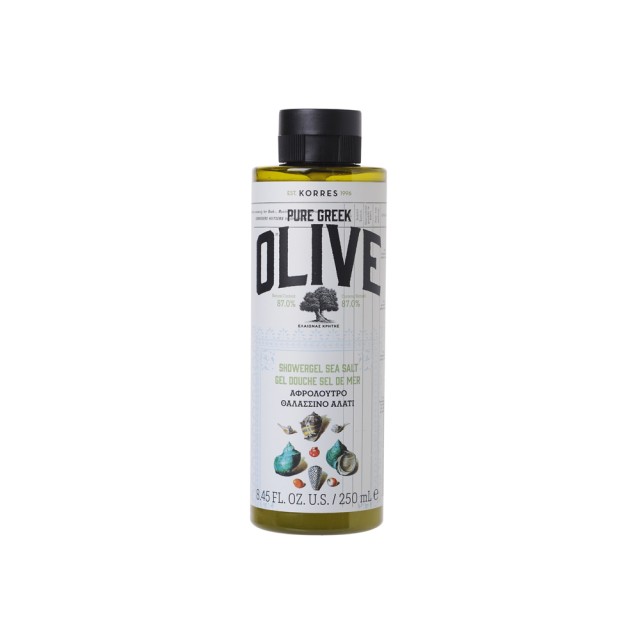 Korres Pure Greek Olive Αφρόλουτρο Θαλασσινό Αλάτι 250ml