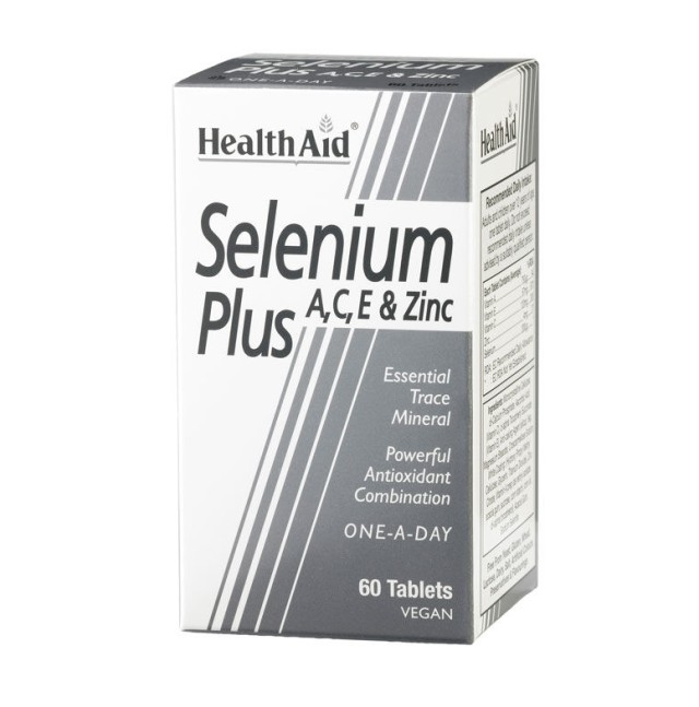 HEALTH AID SELENIUM PLUS (VITAMINS A, C, E & ZINC) TABLETS 60'S